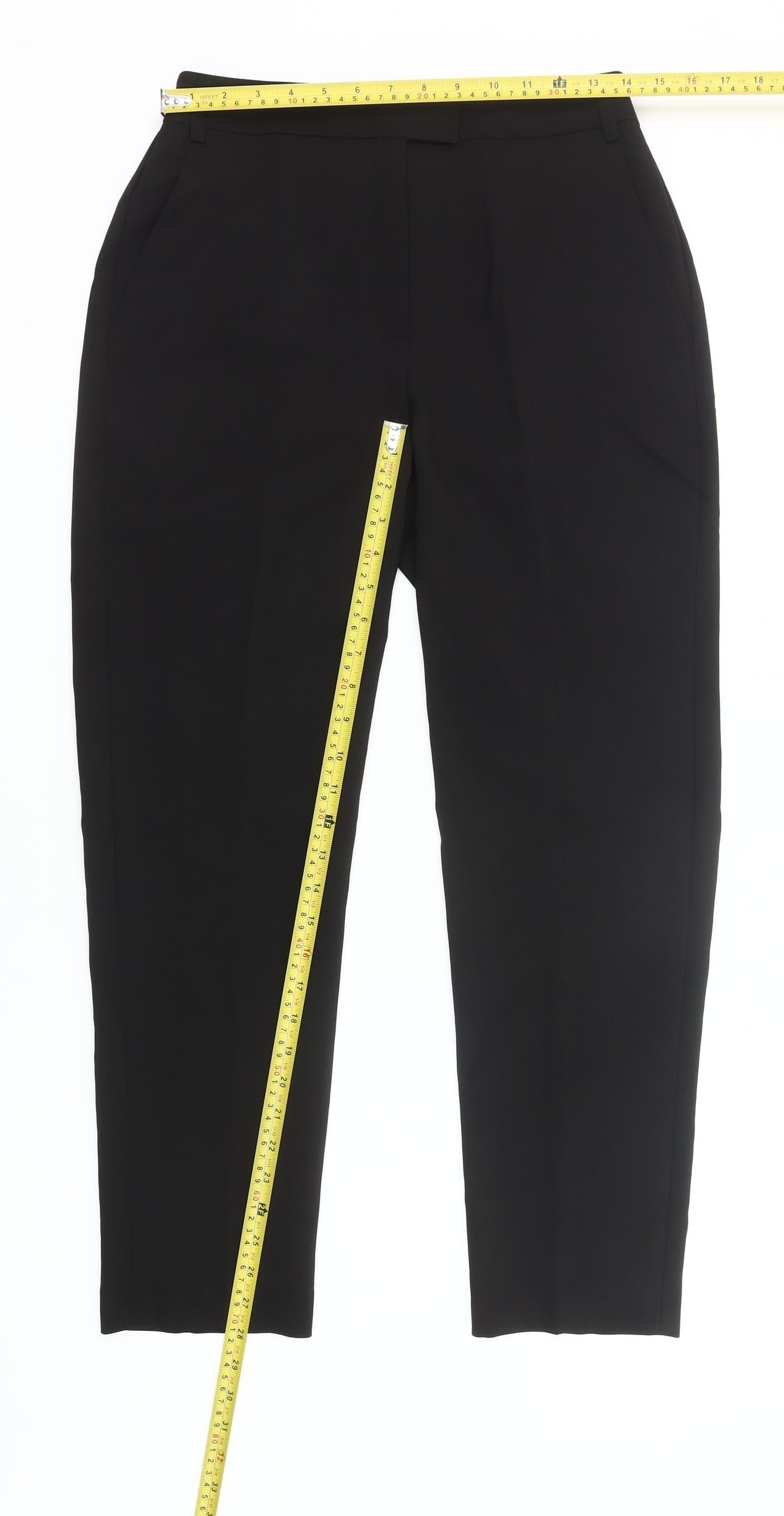 Topshop Women’s Black Slim Fit Chino Trousers UK 10