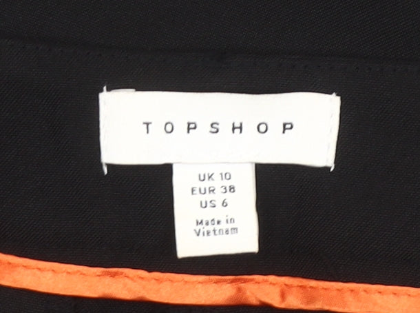 Topshop Women’s Black Slim Fit Chino Trousers UK 10