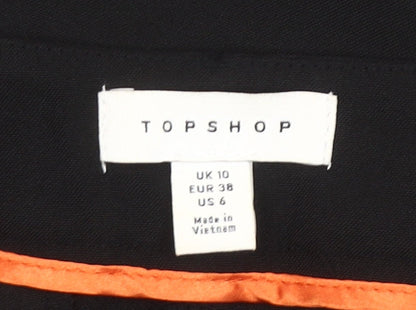 Topshop Women’s Black Slim Fit Chino Trousers UK 10