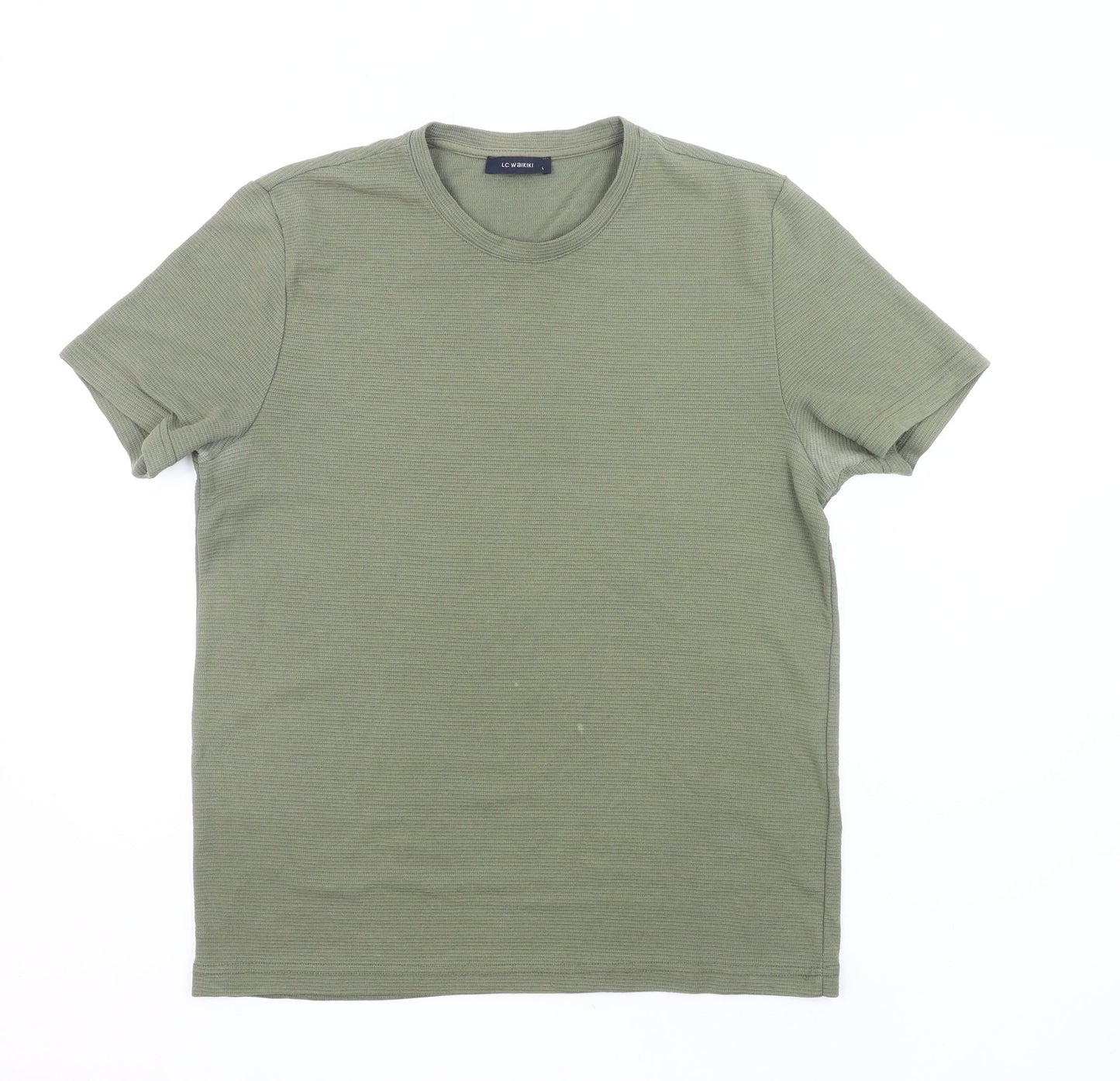 LC Waikiki Men's Green Crew Neck Short Sleeve T-Shirt Size L