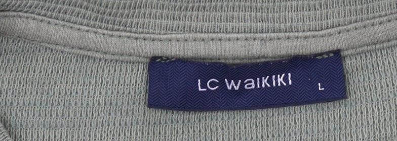 LC Waikiki Men's Green Crew Neck Short Sleeve T-Shirt Size L