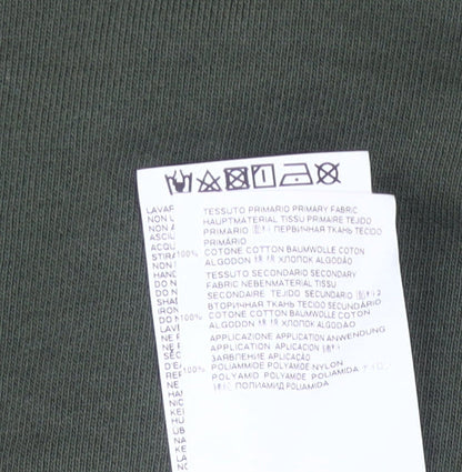 Just Cavalli Men’s Green XL Pullover Logo Sweatshirt Crew Neck