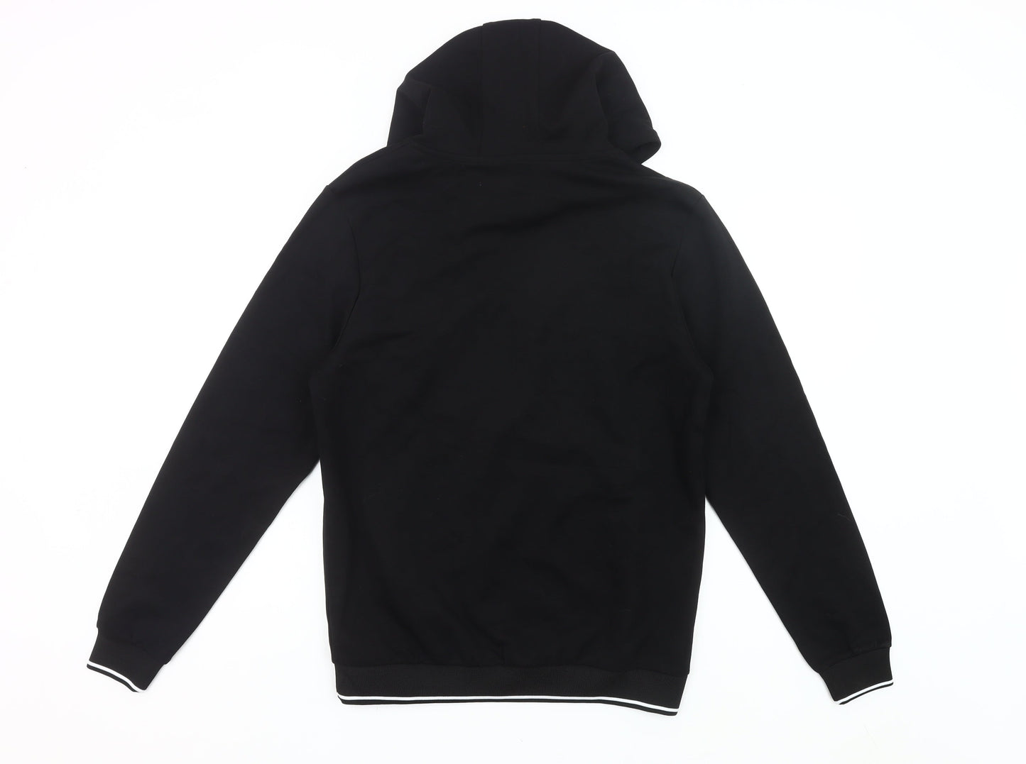 Jameson Carter Mens Black Pullover Hoodie M Logo Print Hooded