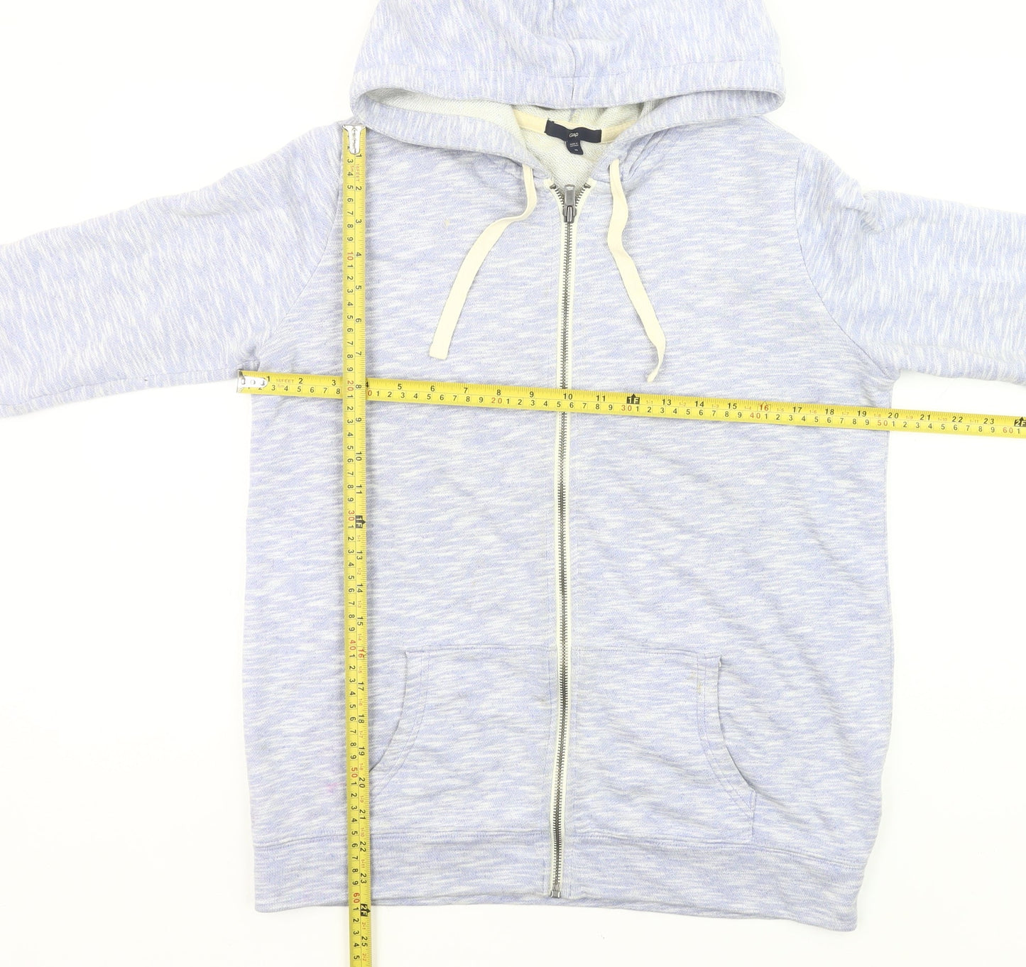 Gap Women’s Blue Full Zip Hoodie Size M Cotton Blend