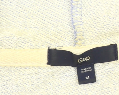 Gap Women’s Blue Full Zip Hoodie Size M Cotton Blend
