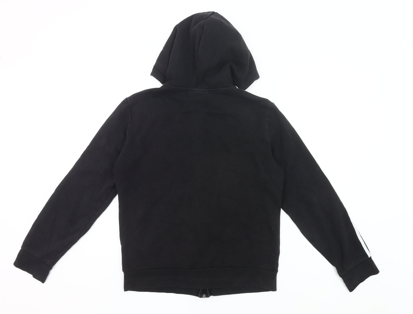 Adidas Womens Black Full Zip Hoodie Sweatshirt UK 12-14 M