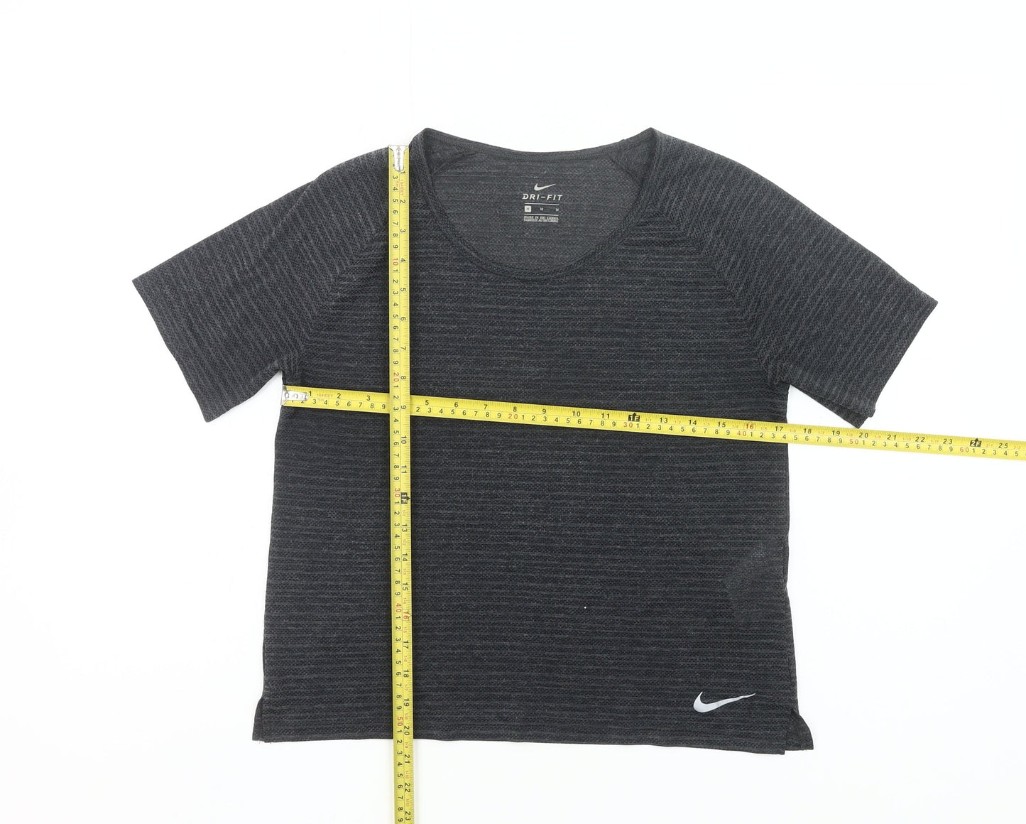 Nike Womens Grey Dri-Fit T-Shirt M Short Sleeve Gym Running Top