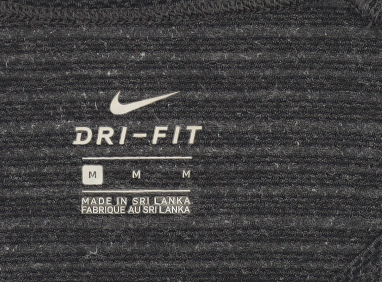 Nike Womens Grey Dri-Fit T-Shirt M Short Sleeve Gym Running Top