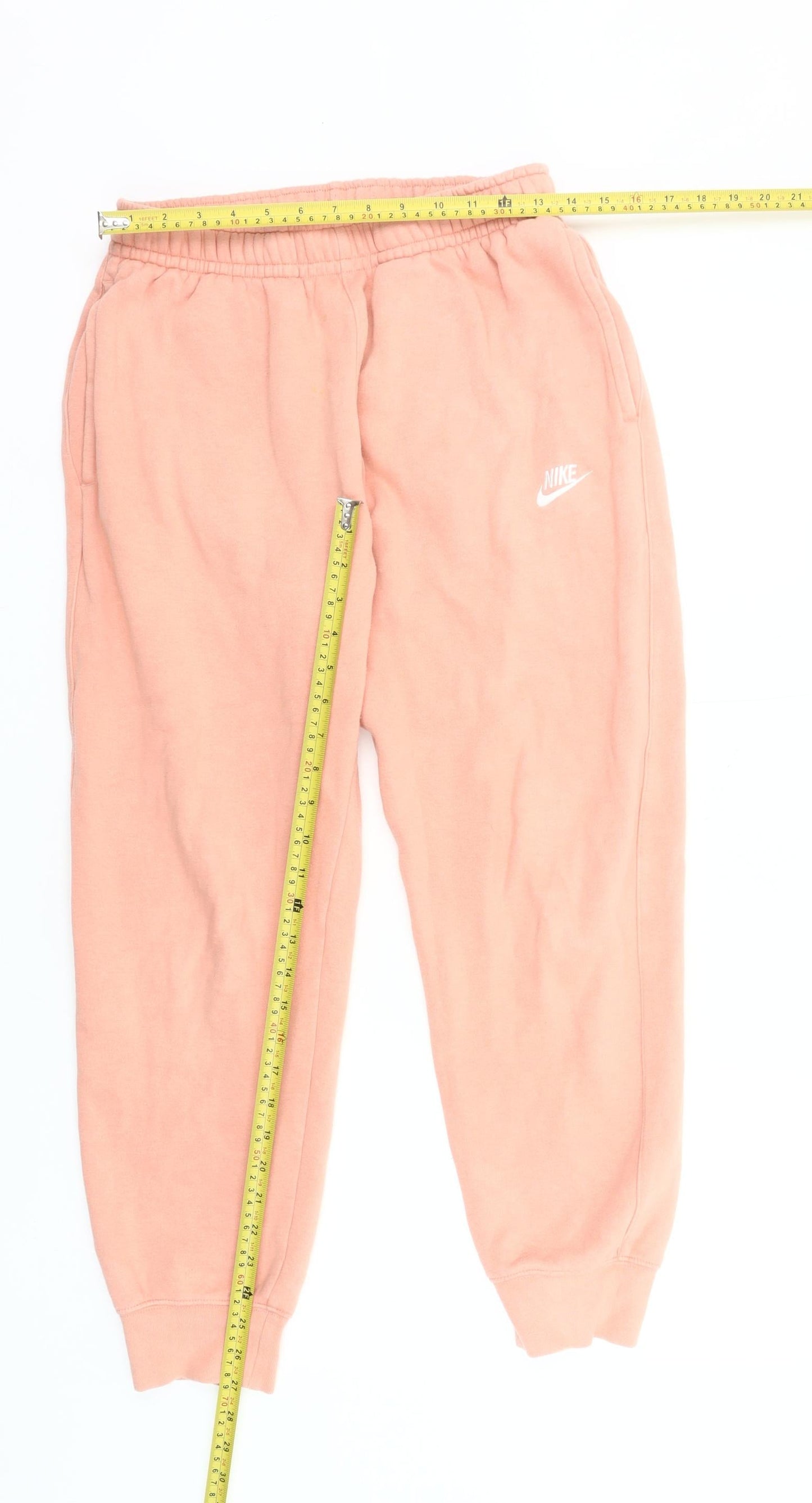 Nike Womens Pink Jogger Sweatpants Size S Fleece Casual Trousers