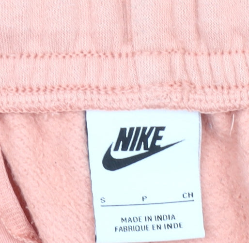 Nike Womens Pink Jogger Sweatpants Size S Fleece Casual Trousers