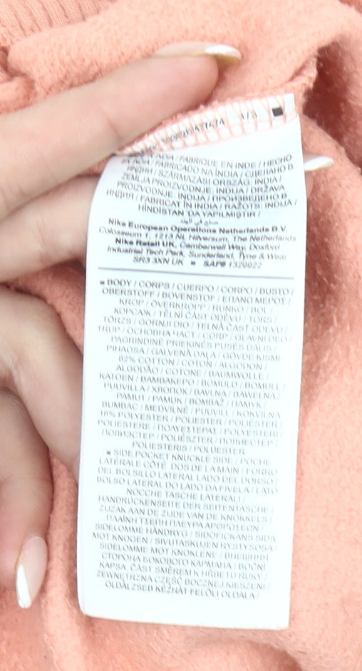 Nike Womens Pink Jogger Sweatpants Size S Fleece Casual Trousers