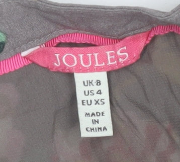 Joules Womens Floral Shirt Dress Size 8 Multicoloured Viscose
