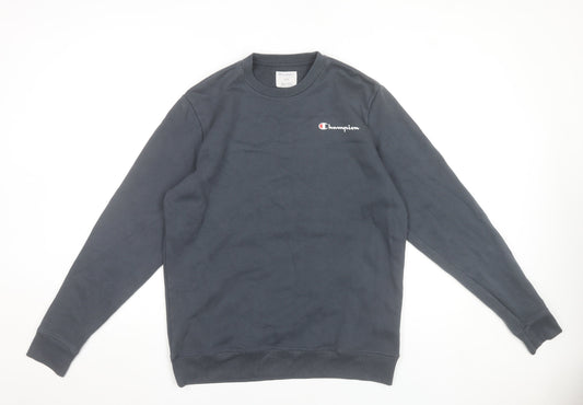 Mens UK Size M Champion Black Pullover Sweatshirt