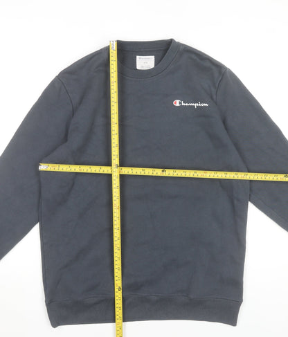 Mens UK Size M Champion Black Pullover Sweatshirt
