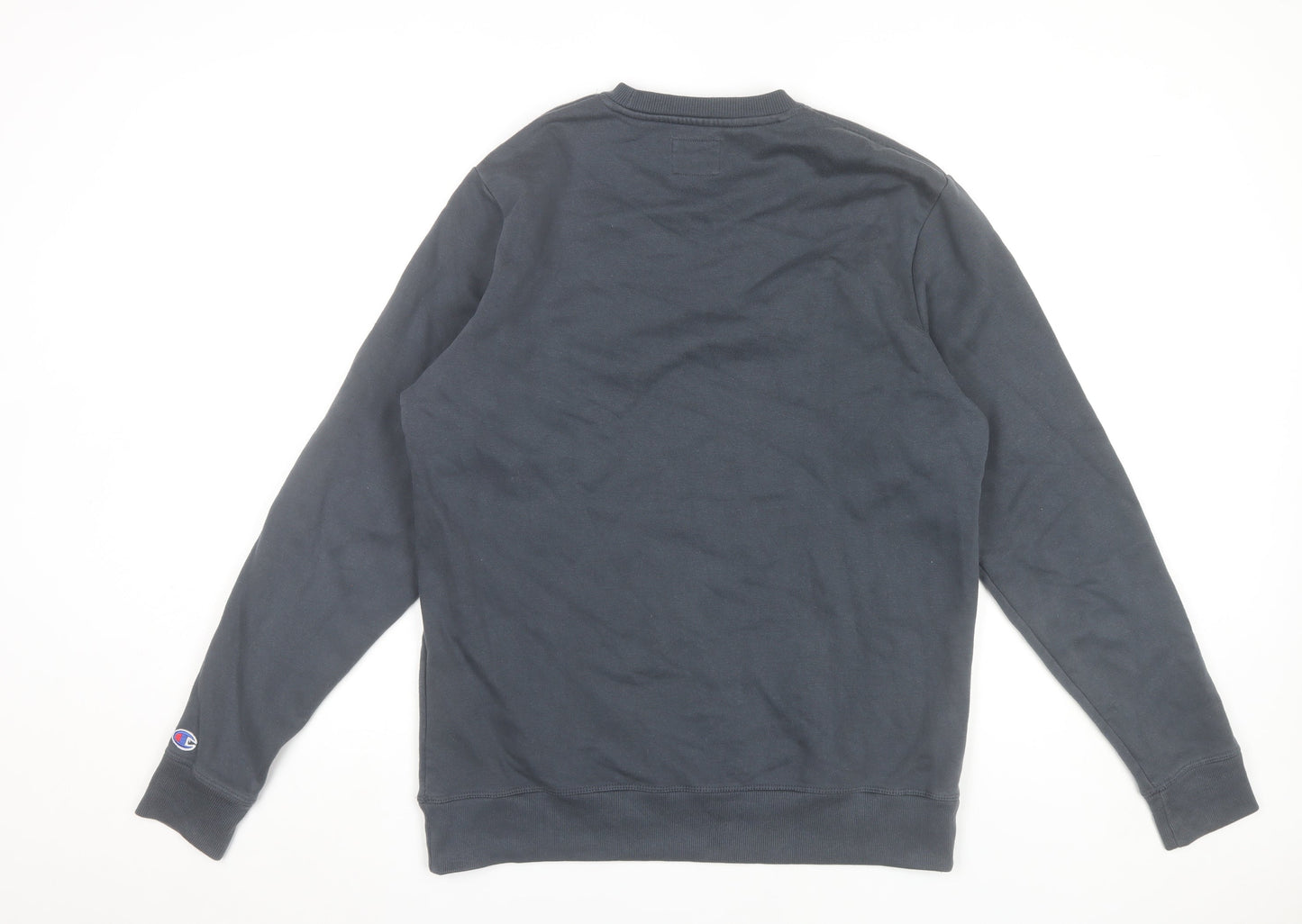 Mens UK Size M Champion Black Pullover Sweatshirt