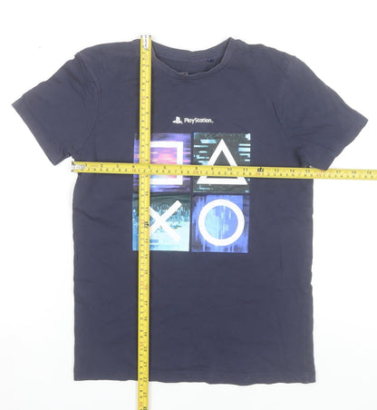 Fashion UK Boys PlayStation Blue Graphic T-Shirt 10-11 Years Casual Cotton