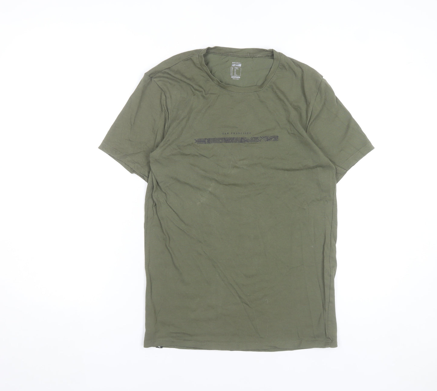 Mens UK Size M DECATHLON Green  T-Shirt