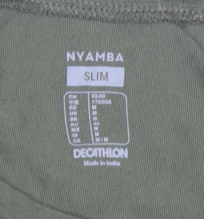 Mens UK Size M DECATHLON Green  T-Shirt