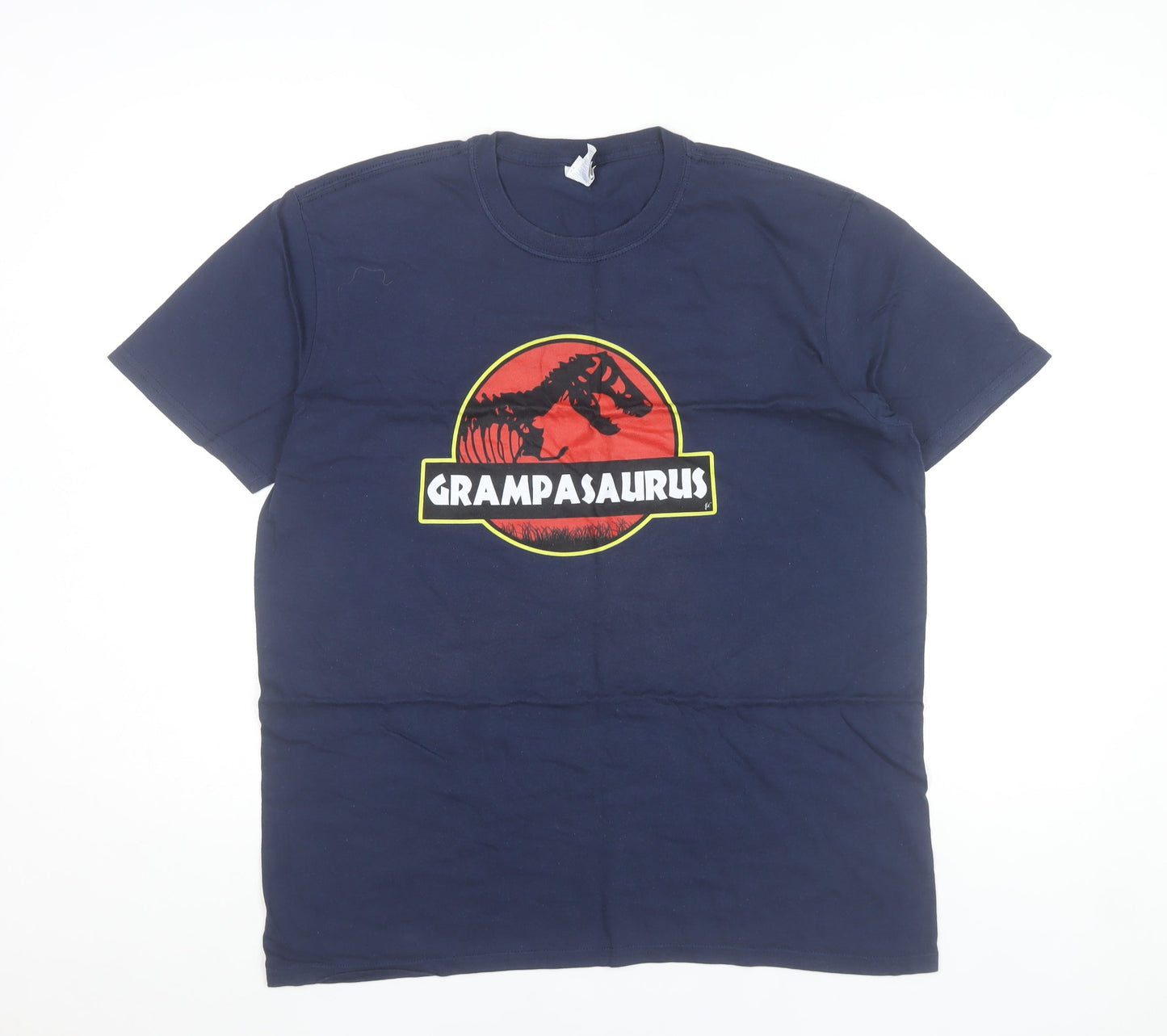 Mens UK Size L Gildan Blue  T-Shirt