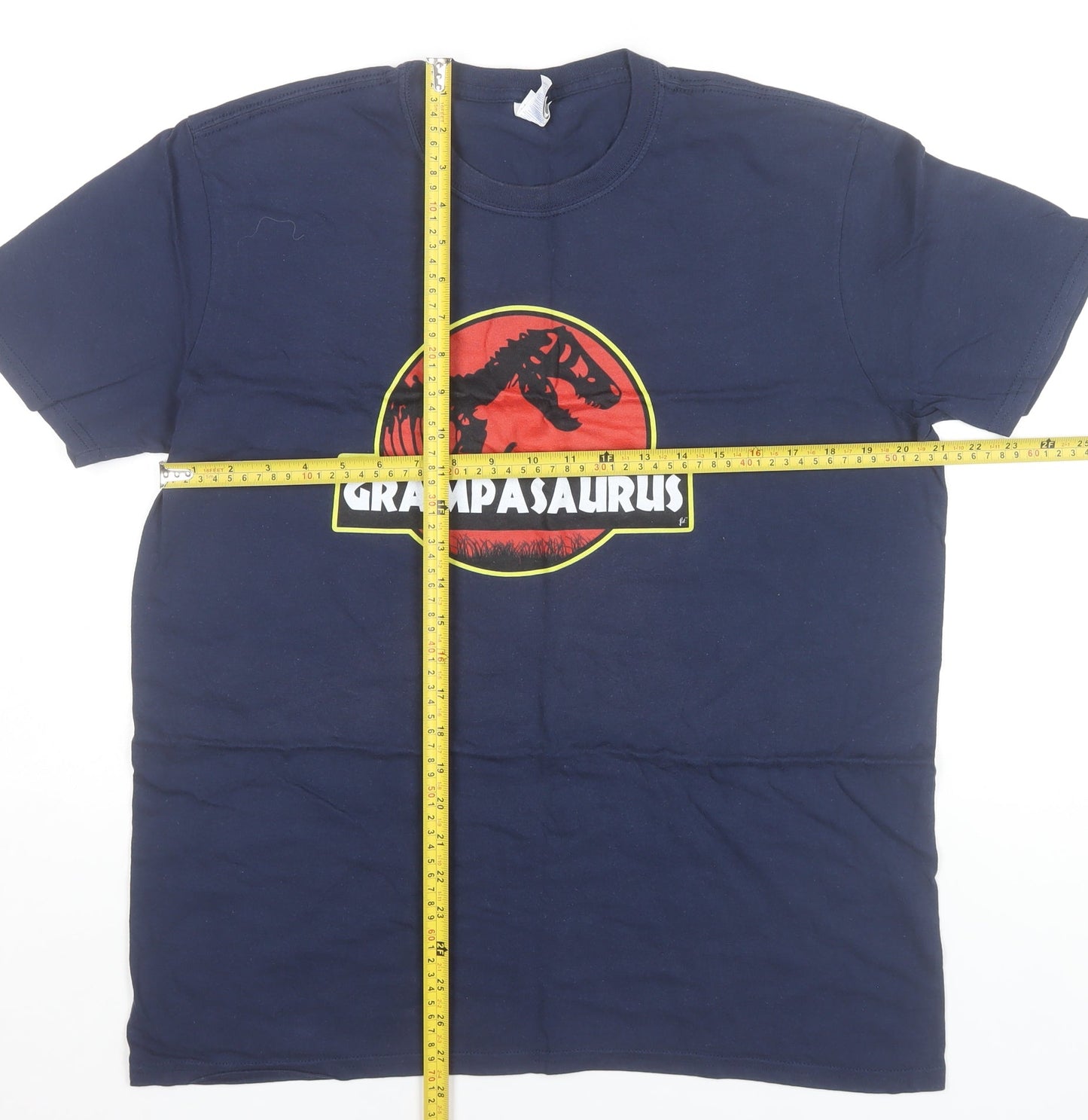 Mens UK Size L Gildan Blue  T-Shirt