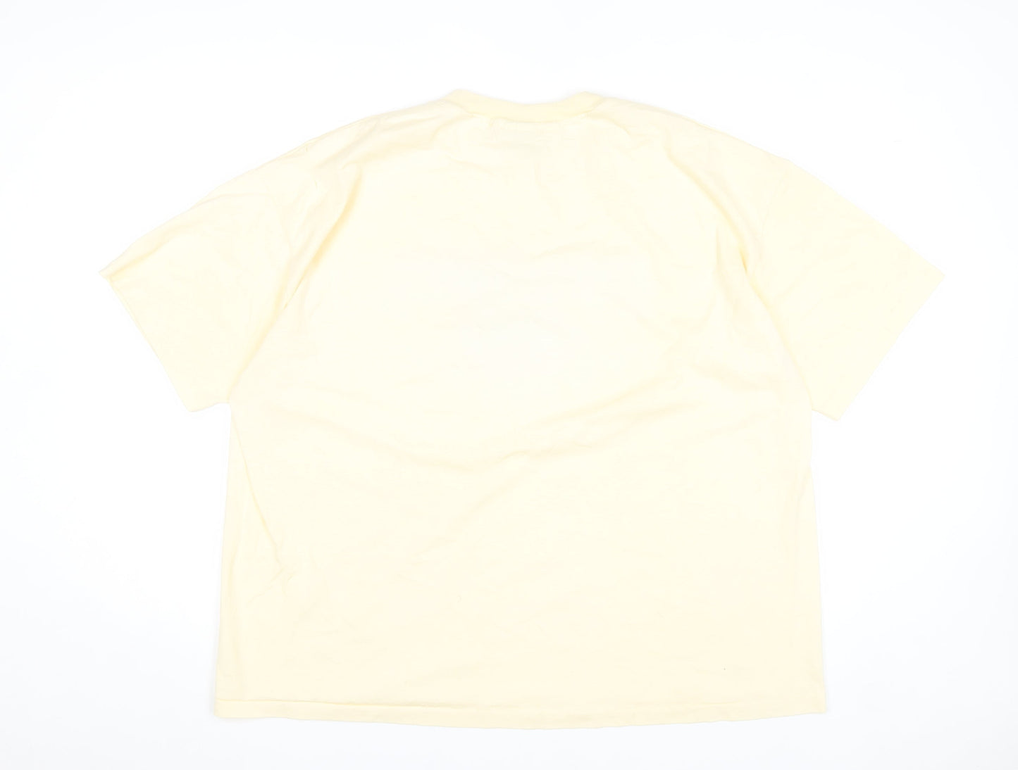 Mens UK Size 2XL Hanes Beige  T-Shirt