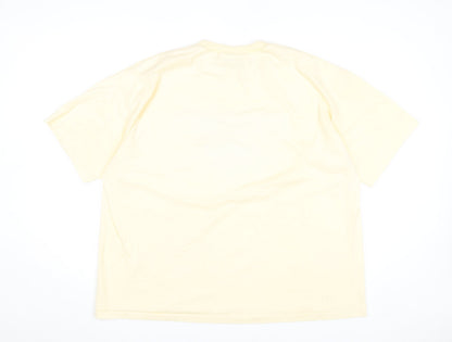 Mens UK Size 2XL Hanes Beige  T-Shirt