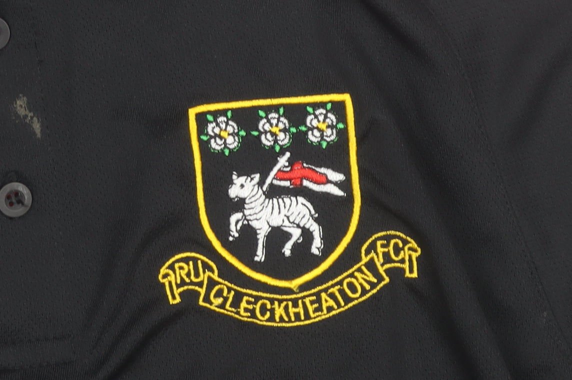 Cleckheaton RUFC Men’s Black Polo Shirt Size M 38/40 Embroidered Logo