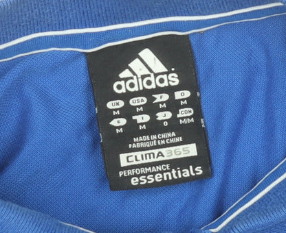 Adidas Men's Blue Polo Shirt Size M Clima365 Performance Essentials