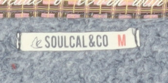 SoulCal Women’s Blue Sweatshirt Medium Logo Print Cotton Blend
