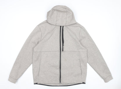 H&M Men’s Grey XL Full Zip Hoodie Jacket with Hood