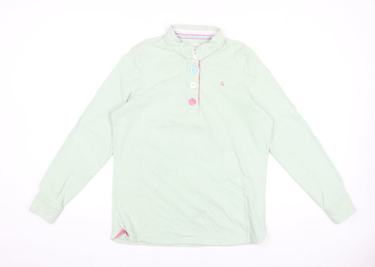 Womens UK Size 12 Joules Green Basic Polo