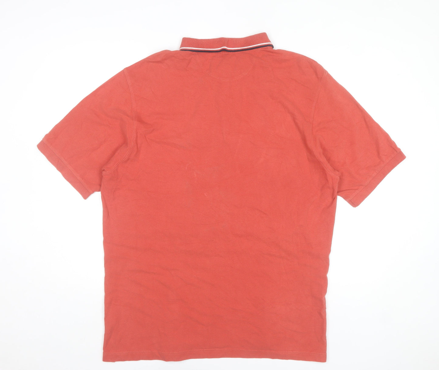 Chaps Men Red XL Cotton Polo Shirt Short Sleeve Classic Casual