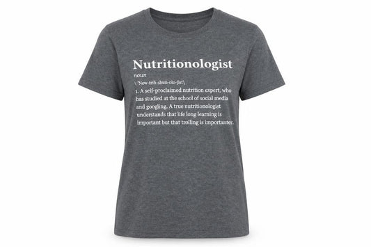 Gildan Women’s Grey Nutritionologist Funny Quote T-Shirt Size S