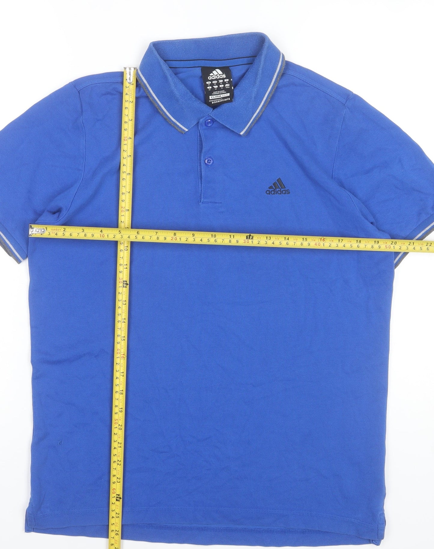 Adidas Men’s Blue Polo Shirt M Clima365 Sports Golf Casual