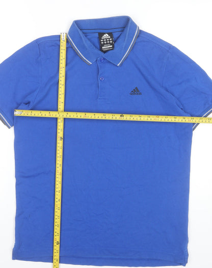 Adidas Men’s Blue Polo Shirt M Clima365 Sports Golf Casual
