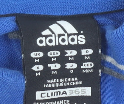 Adidas Men’s Blue Polo Shirt M Clima365 Sports Golf Casual