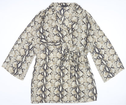 PrettyLittleThing Women’s Snake Print Wrap Dress Size 20