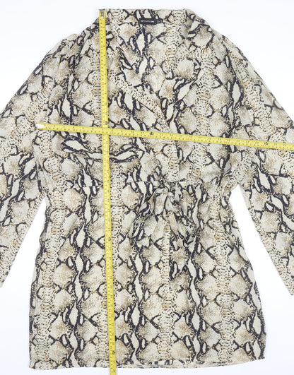 PrettyLittleThing Women’s Snake Print Wrap Dress Size 20