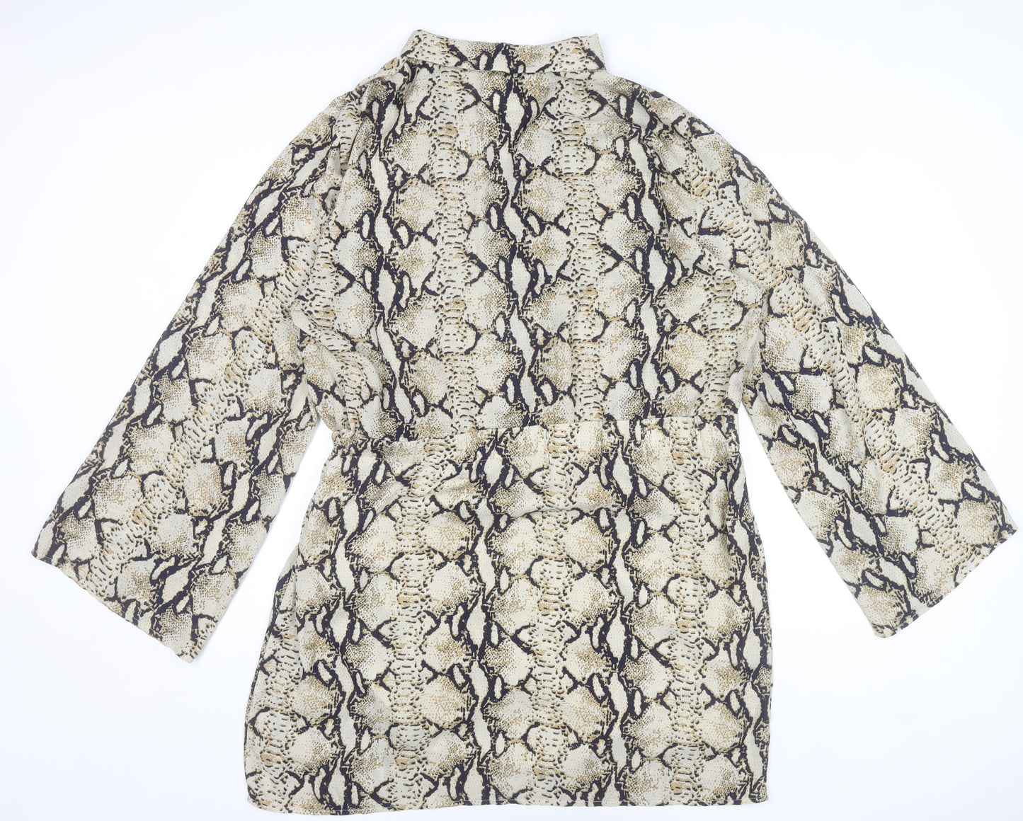 PrettyLittleThing Women’s Snake Print Wrap Dress Size 20