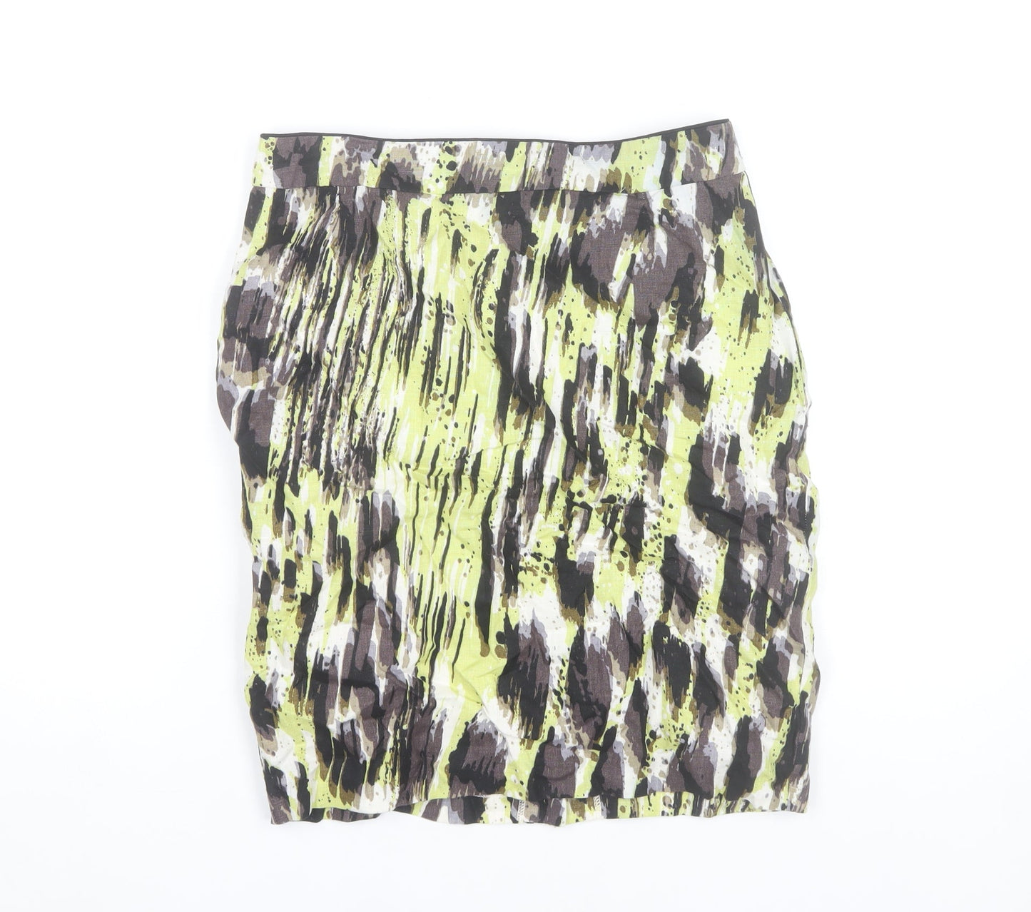 Marks and Spencer Women’s Multicoloured Linen Pencil Skirt UK 10