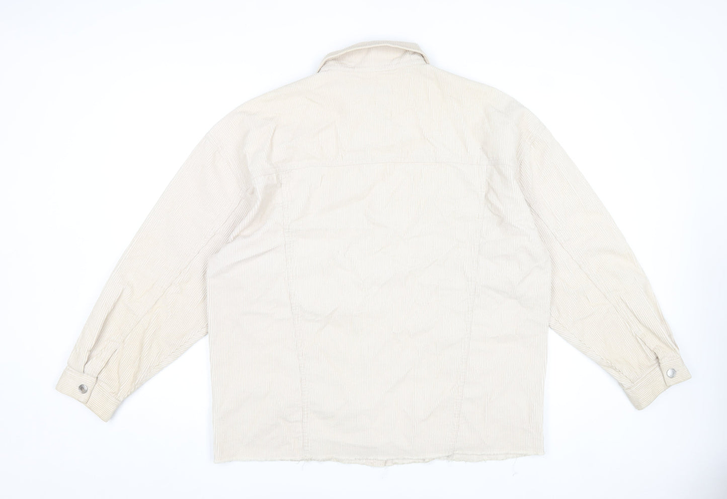 Reserved Womens Beige Corduroy Jacket XL Casual Buttoned