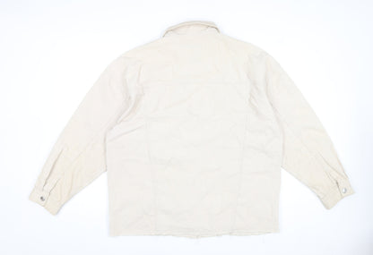 Reserved Womens Beige Corduroy Jacket XL Casual Buttoned