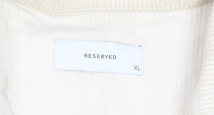 Reserved Womens Beige Corduroy Jacket XL Casual Buttoned