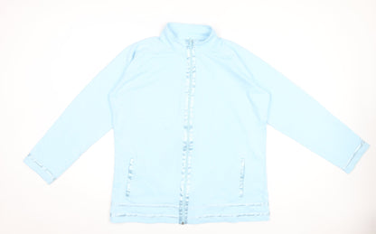 South Lodge Women’s Blue Full Zip Sweatshirt XL Cotton Blend