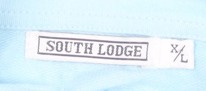 South Lodge Women’s Blue Full Zip Sweatshirt XL Cotton Blend
