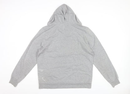 Tommy Hilfiger Men’s Grey Hoodie Pullover Medium Regular Fit