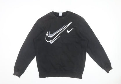 Mens UK Size S Nike Black Pullover Sweatshirt
