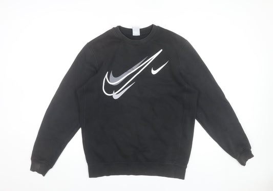 Mens UK Size S Nike Black Pullover Sweatshirt