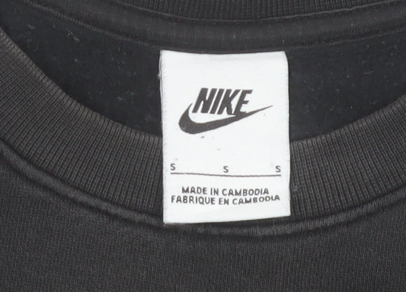 Mens UK Size S Nike Black Pullover Sweatshirt
