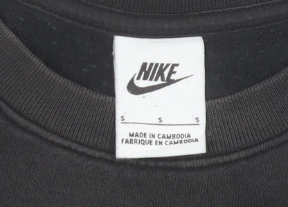 Mens UK Size S Nike Black Pullover Sweatshirt